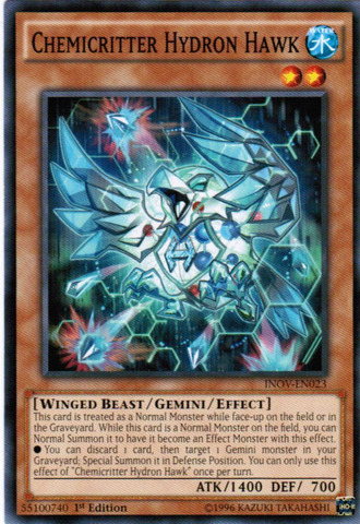 Chemicritter Hydron Hawk [INOV-EN023] Common Yu-Gi-Oh!
