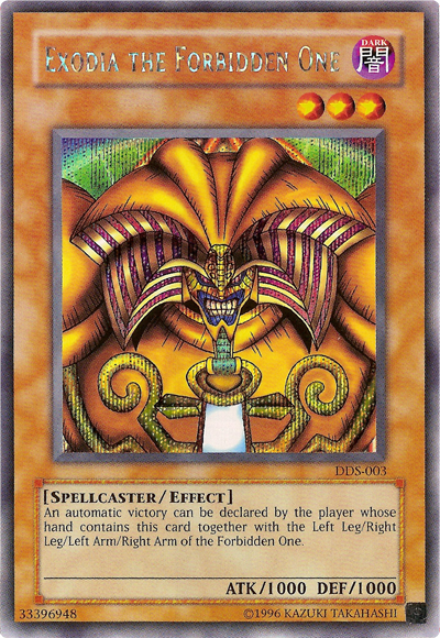 Exodia the Forbidden One (Dark Duel Stories) [DDS-003] Secret Rare Yu-Gi-Oh!