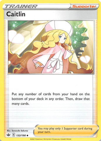Caitlin (132/198) [Sword & Shield: Chilling Reign] - Pokemon Cards For Your TCG Needs!