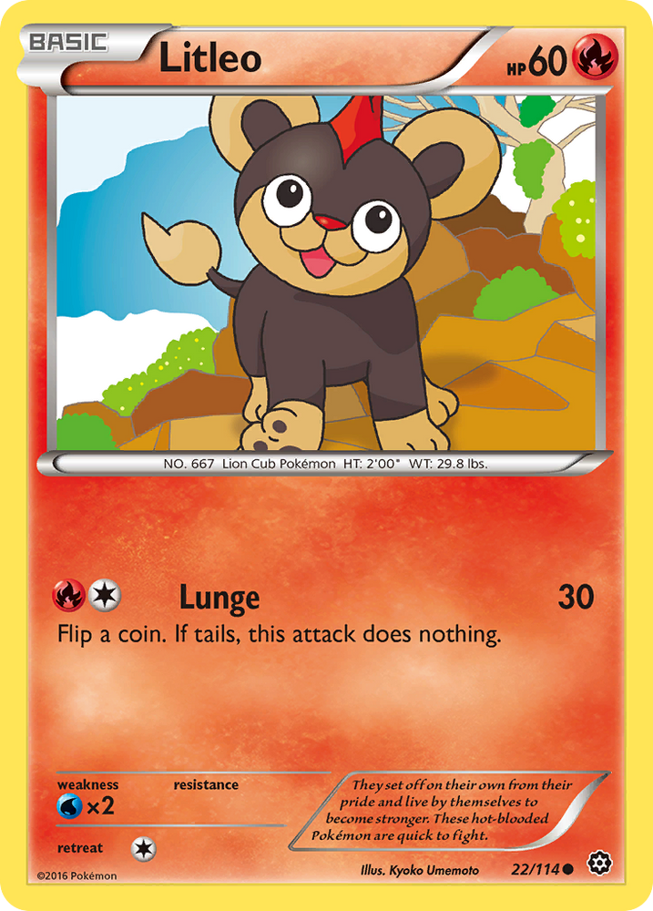 Litleo (22/114) [XY: Steam Siege] Pokémon