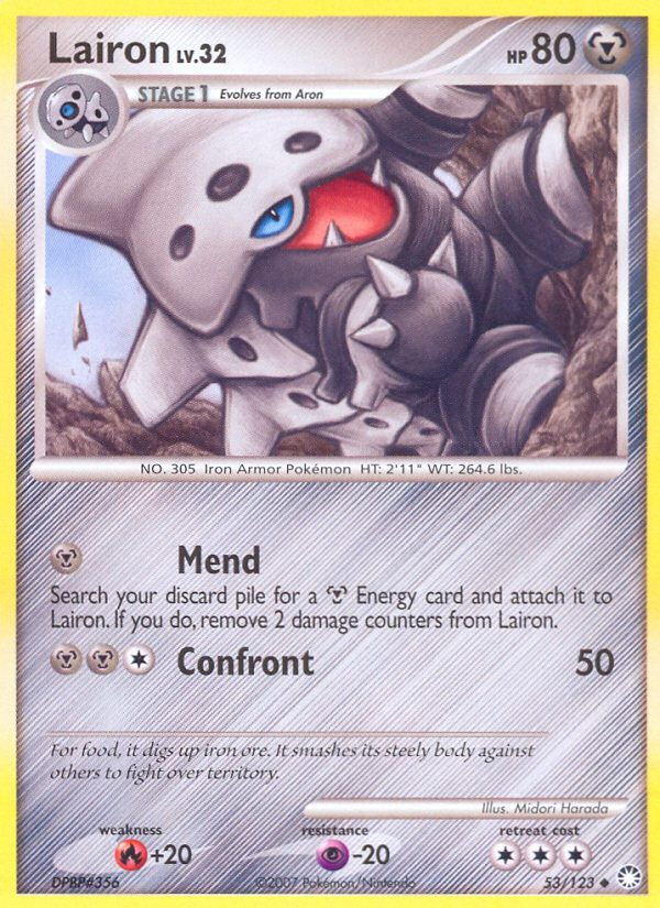 Lairon (53/123) [Diamond & Pearl: Mysterious Treasures] Pokémon