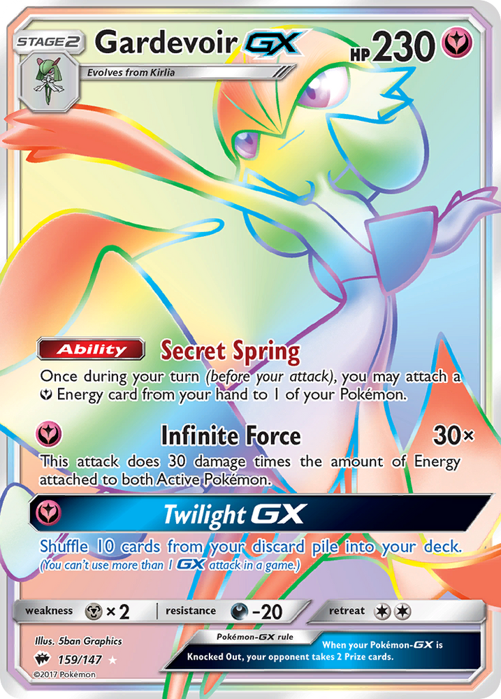 Gardevoir GX (159/147) [Sun & Moon: Burning Shadows] Pokémon