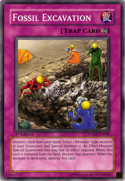 Fossil Excavation [POTD-EN058] Common Yu-Gi-Oh!