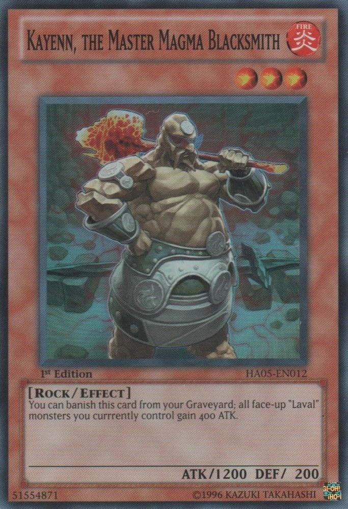 Kayenn, the Master Magma Blacksmith [HA05-EN012] Super Rare Yu-Gi-Oh!