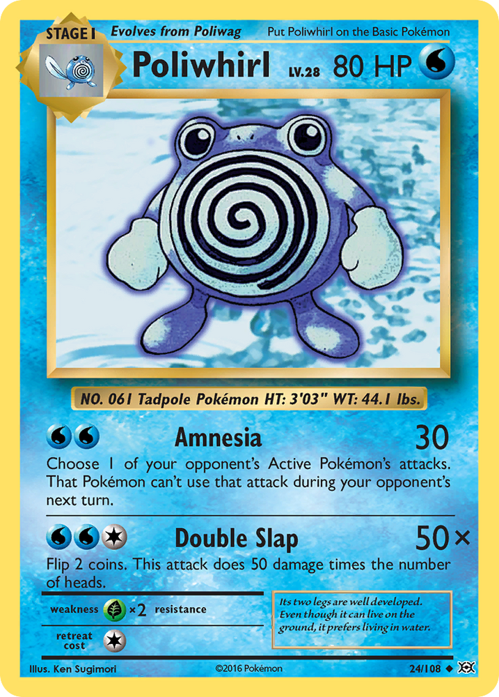 Poliwhirl (24/108) [XY: Evolutions] Pokémon
