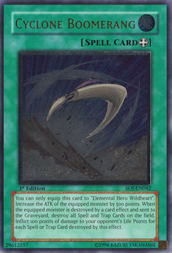 Cyclone Boomerang (UTR) [SOI-EN042] Ultimate Rare Yu-Gi-Oh!