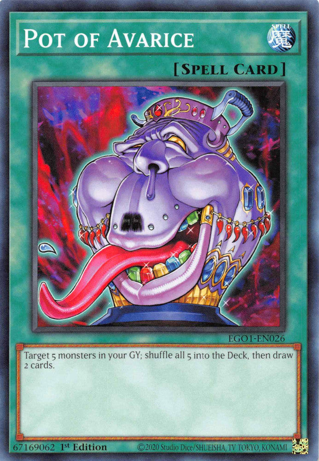 Pot of Avarice [EGO1-EN026] Common Yu-Gi-Oh!