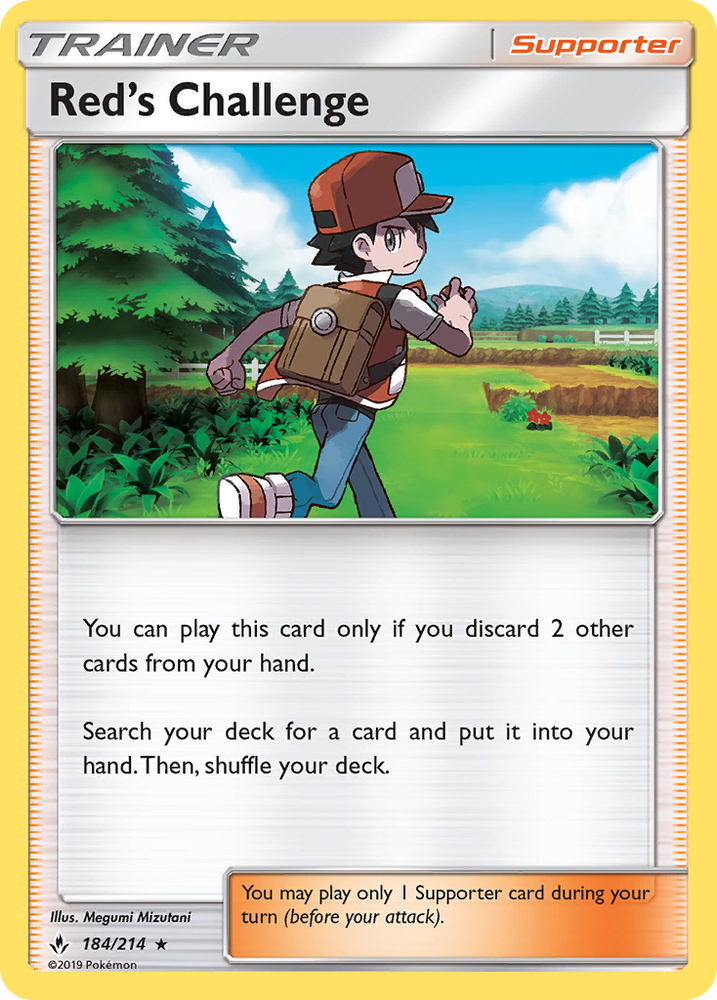 Red's Challenge (184/214) [Sun & Moon: Unbroken Bonds] Pokémon