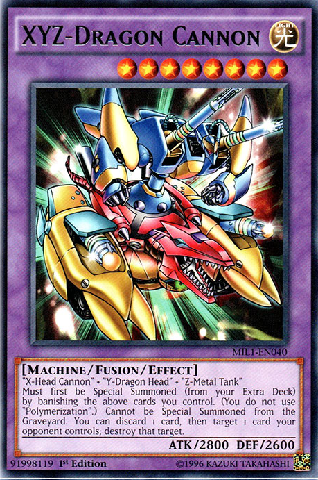 XYZ-Dragon Cannon [MIL1-EN040] Rare Yu-Gi-Oh!