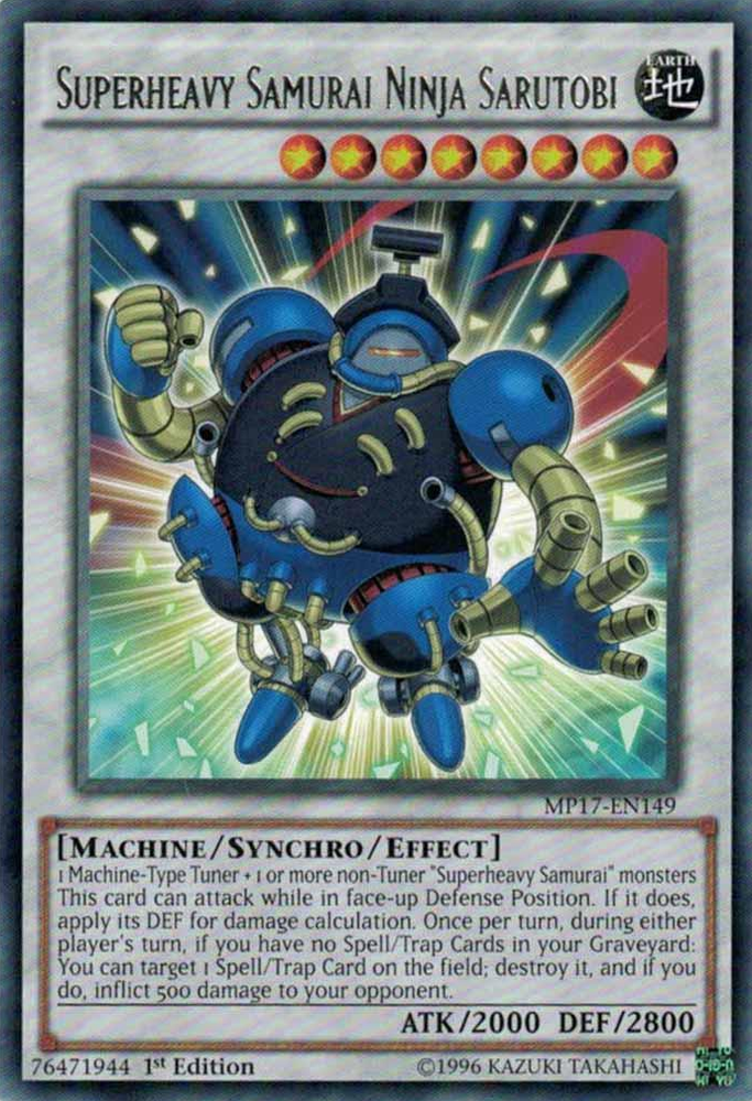 Superheavy Samurai Ninja Sarutobi [MP17-EN149] Rare Yu-Gi-Oh!