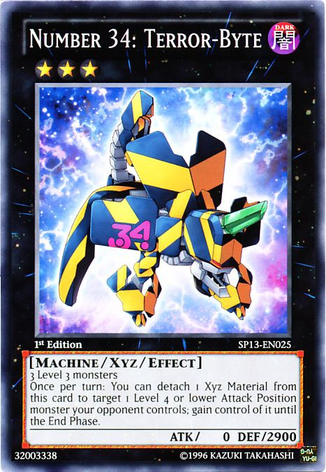 Number 34: Terror-Byte [SP13-EN025] Common Yu-Gi-Oh!
