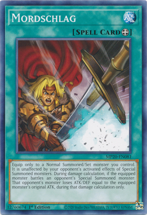 Mordschlag [MP20-EN081] Common Yu-Gi-Oh!