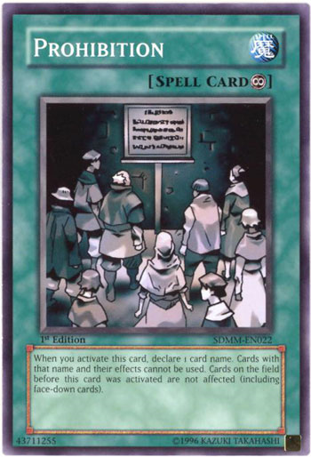 Prohibition [SDMM-EN022] Common Yu-Gi-Oh!