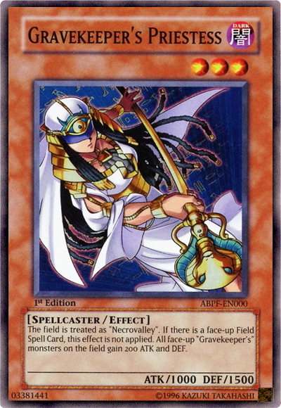Gravekeeper's Priestess [ABPF-EN000] Super Rare Yu-Gi-Oh!
