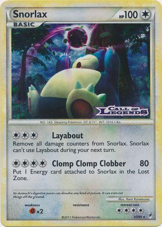 Snorlax (33/95) (Prerelease Promo) [Nintendo: Black Star Promos] Pokémon