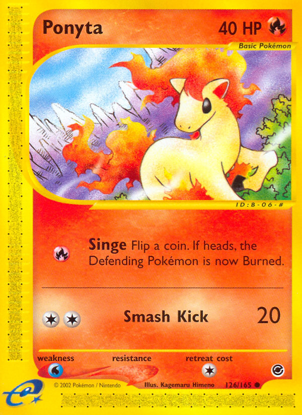 Ponyta (126/165) [Expedition: Base Set] Pokémon