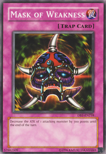 Mask of Weakness [DB1-EN218] Common Yu-Gi-Oh!