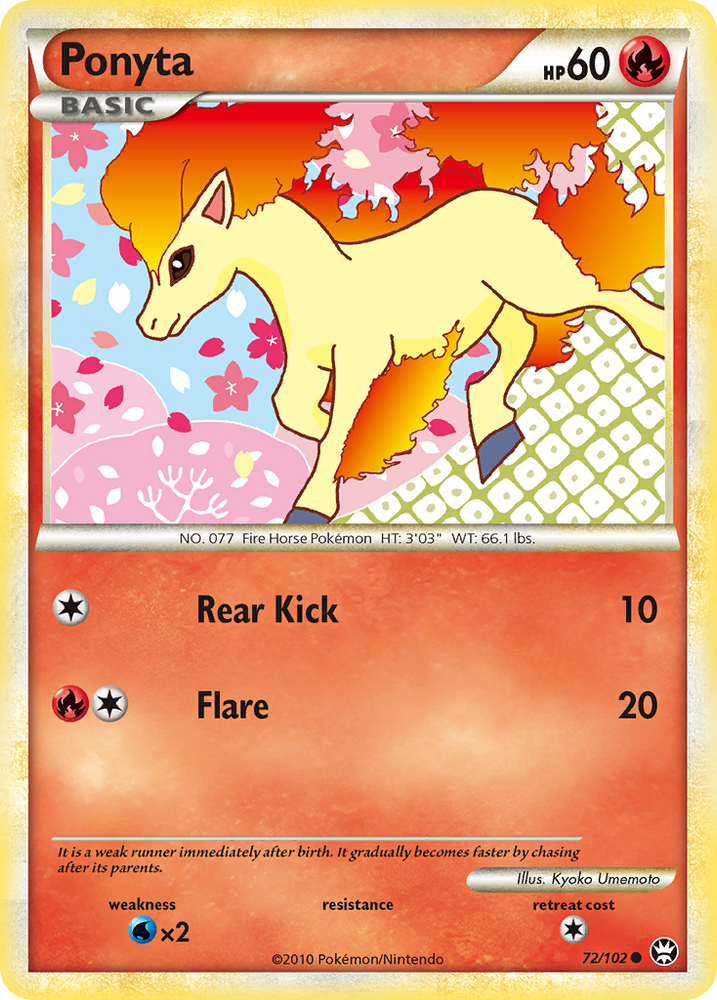 Ponyta (72/102) [HeartGold & SoulSilver: Triumphant] Pokémon