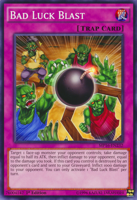 Bad Luck Blast [MP16-EN232] Common Yu-Gi-Oh!
