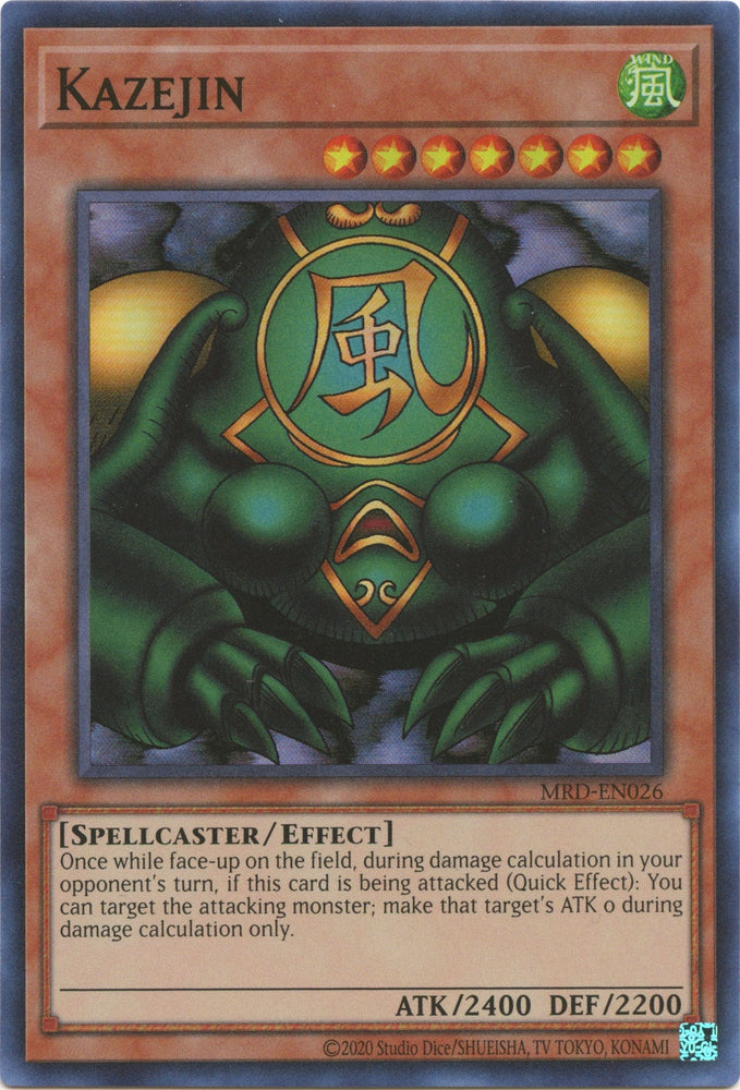 Kazejin (25th Anniversary) [MRD-EN026] Super Rare Yu-Gi-Oh!
