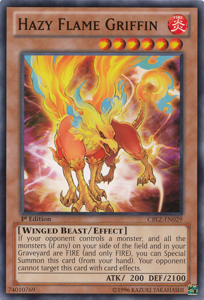 Hazy Flame Griffin [CBLZ-EN029] Common - Yugioh Cards For Your TCG Needs!