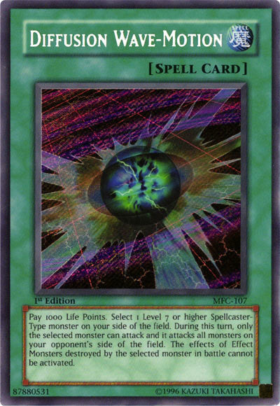 Diffusion Wave-Motion [MFC-107] Secret Rare Yu-Gi-Oh!