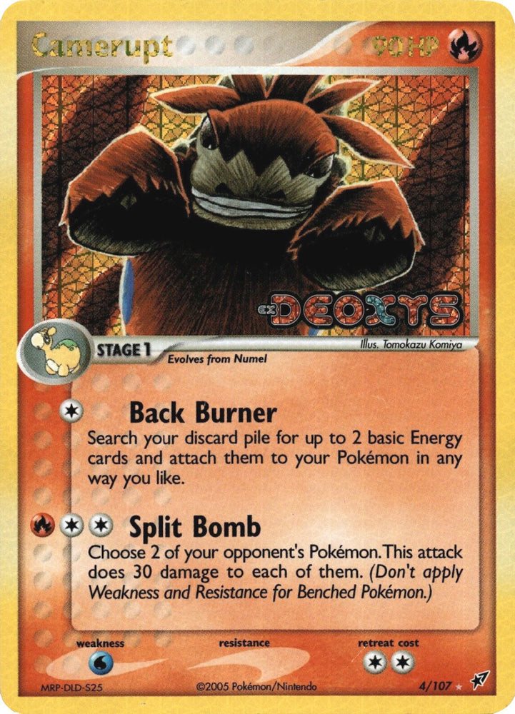 Camerupt (4/107) (Stamped) [EX: Deoxys] Pokémon