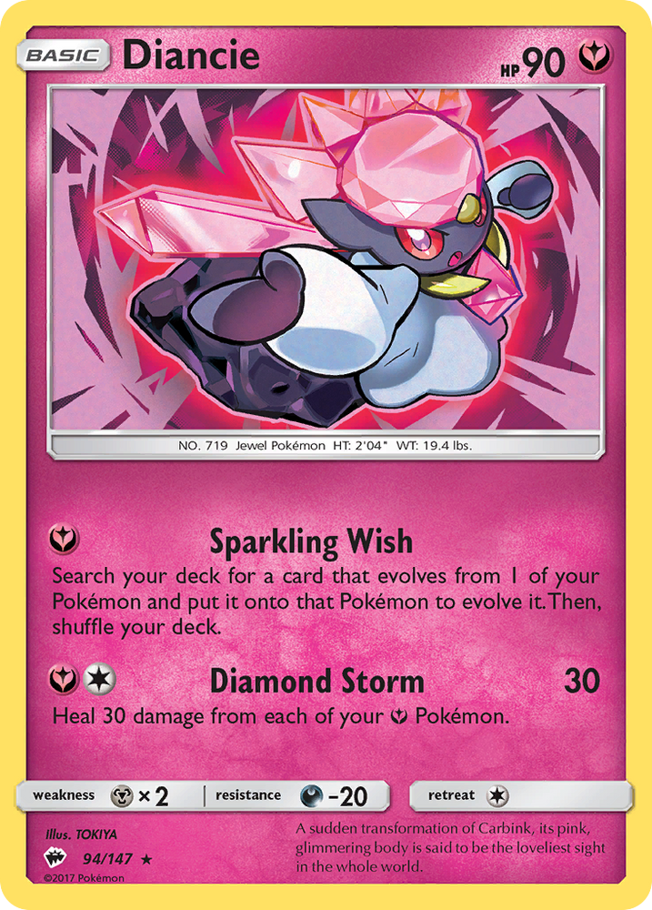 Diancie (94/147) [Sun & Moon: Burning Shadows] Pokémon