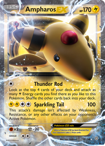 Ampharos EX (27/98) [XY: Ancient Origins] Pokémon