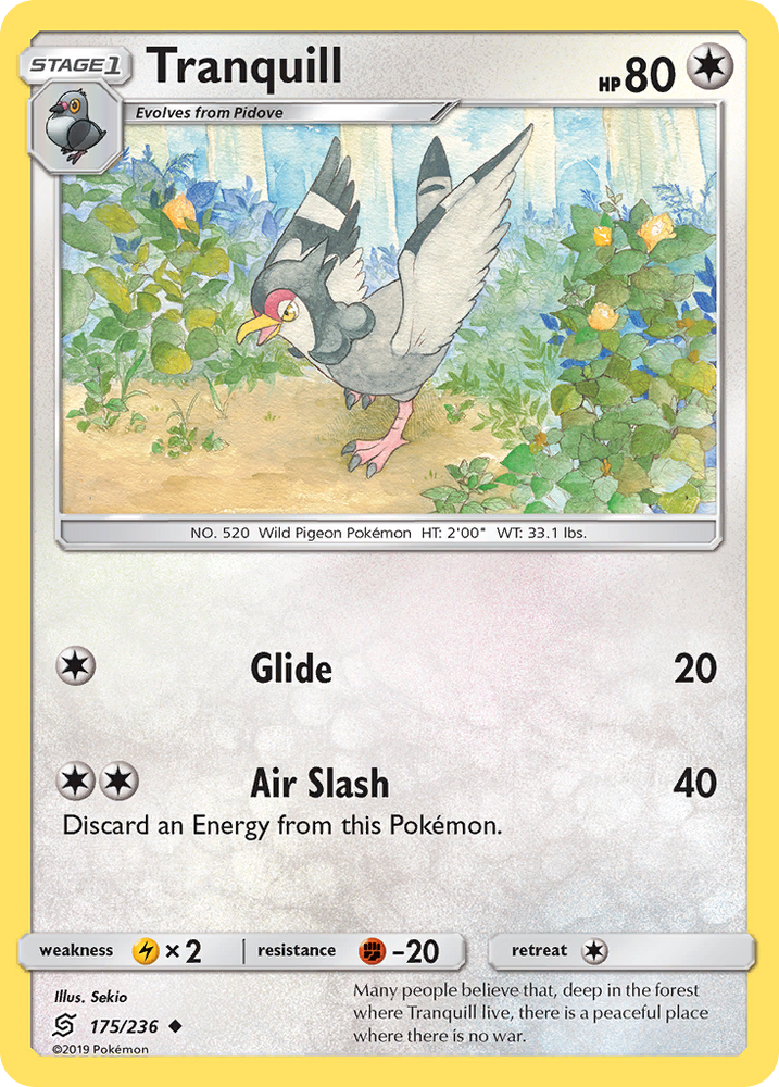 Tranquill (175/236) [Sun & Moon: Unified Minds] Pokémon
