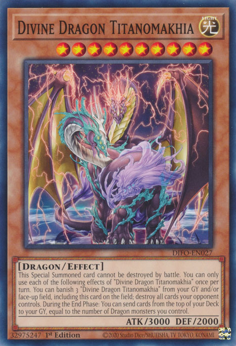 Divine Dragon Titanomakhia [DIFO-EN027] Common Yu-Gi-Oh!