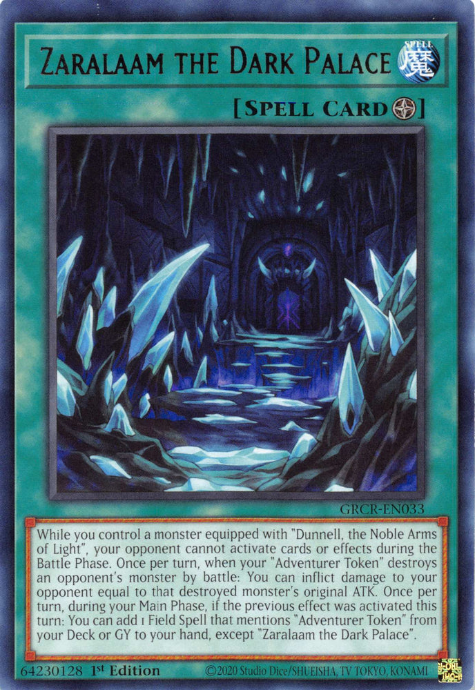 Zaralaam the Dark Palace [GRCR-EN033] Rare Yu-Gi-Oh!