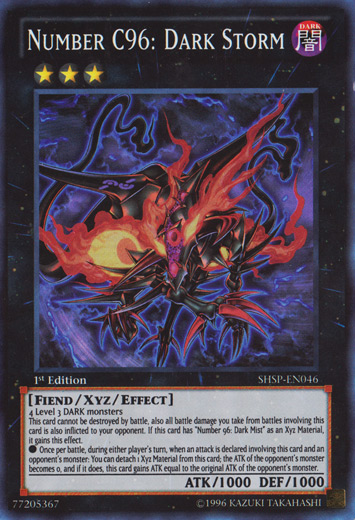 Number C96: Dark Storm [SHSP-EN046] Super Rare Yu-Gi-Oh!