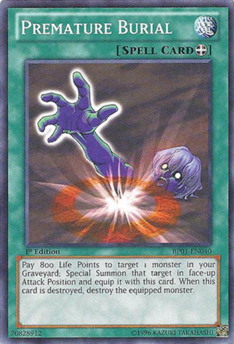 Premature Burial [BP01-EN040] Starfoil Rare Yu-Gi-Oh!