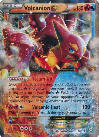 Volcanion EX (26/114) (Jumbo Card) [XY: Steam Siege] Pokémon