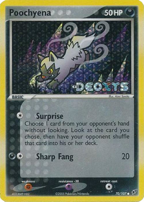 Poochyena (70/107) (Stamped) [EX: Deoxys] Pokémon