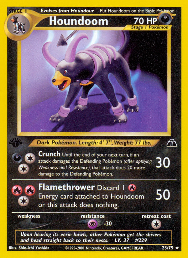 Houndoom (23/75) [Neo Discovery 1st Edition] Pokémon