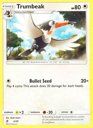 Trumbeak (4/30) [Sun & Moon: Trainer Kit - Lycanroc] Pokémon