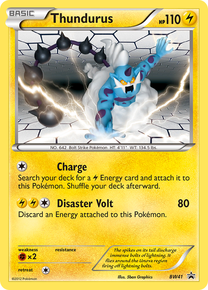 Thundurus (BW41) [Black & White: Black Star Promos] Pokémon