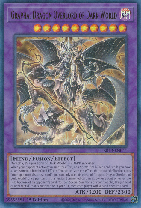 Grapha, Dragon Overlord of Dark World [SR13-EN041] Ultra Rare Yu-Gi-Oh!