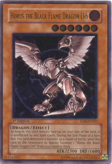 Horus the Black Flame Dragon LV6 [SOD-EN007] Ultimate Rare Yu-Gi-Oh!