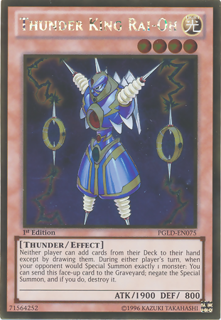 Thunder King Rai-Oh [PGLD-EN075] Gold Rare Yu-Gi-Oh!