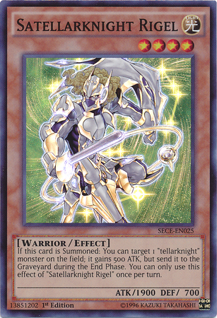 Satellarknight Rigel [SECE-EN025] Super Rare Yu-Gi-Oh!