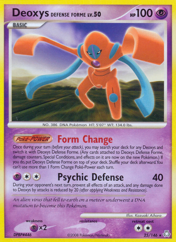 Deoxys Defense Forme (25/146) [Diamond & Pearl: Legends Awakened] Pokémon