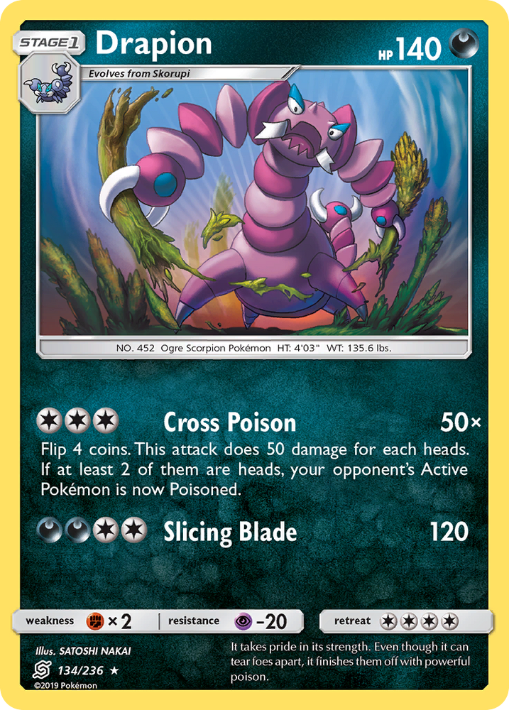 Drapion (134/236) [Sun & Moon: Unified Minds] Pokémon