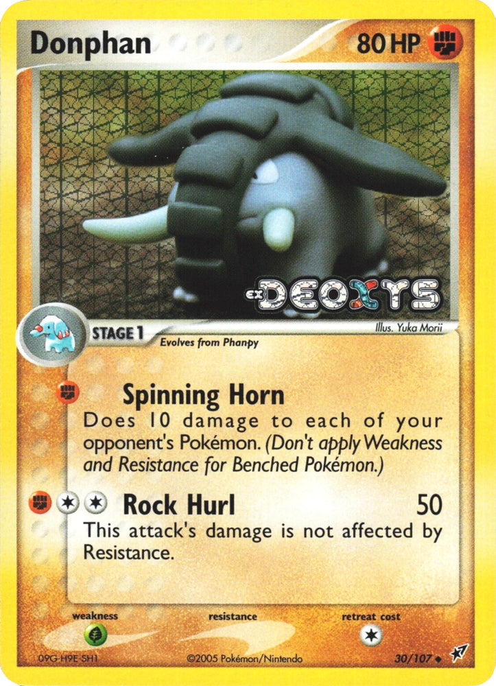 Donphan (30/107) (Stamped) [EX: Deoxys] Pokémon