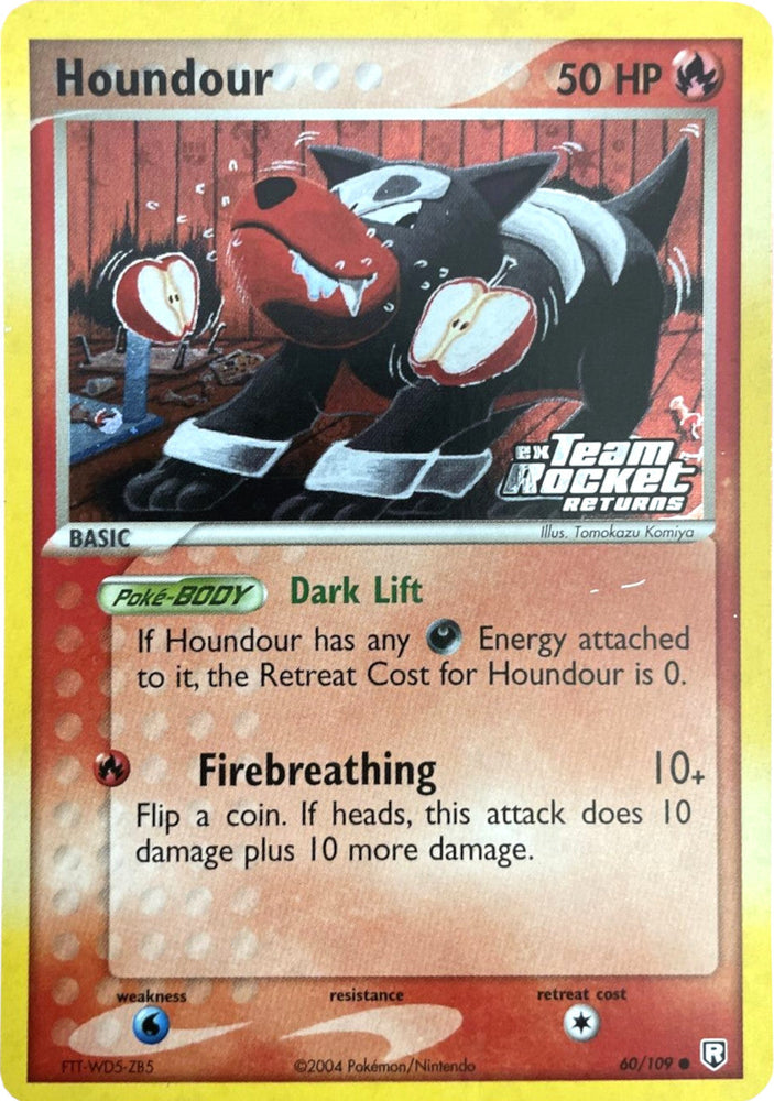 Houndour (60/109) (Stamped) [EX: Team Rocket Returns] Pokémon