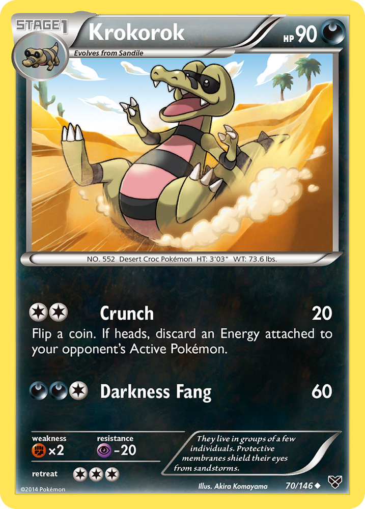 Krokorok (70/146) [XY: Base Set] Pokémon