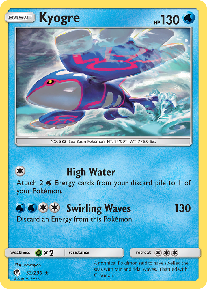 Kyogre (53/236) [Sun & Moon: Cosmic Eclipse] Pokémon