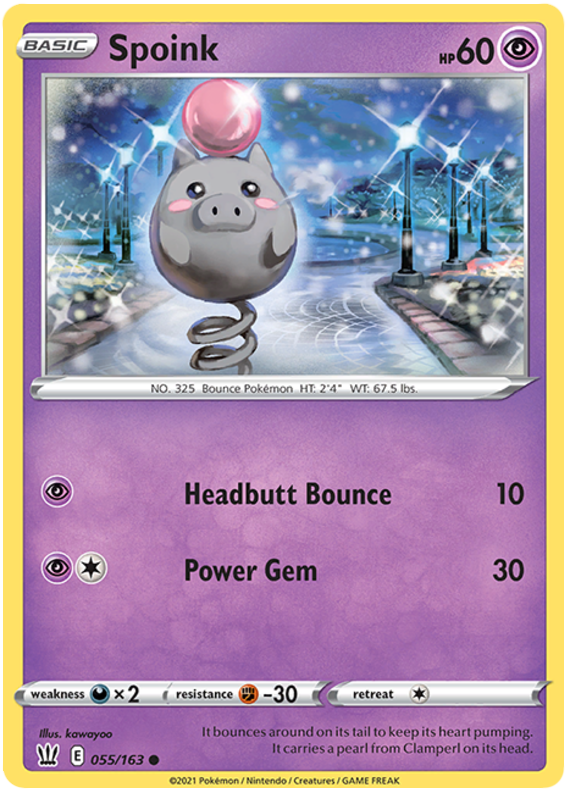 Spoink (055/163) [Sword & Shield: Battle Styles] Pokémon